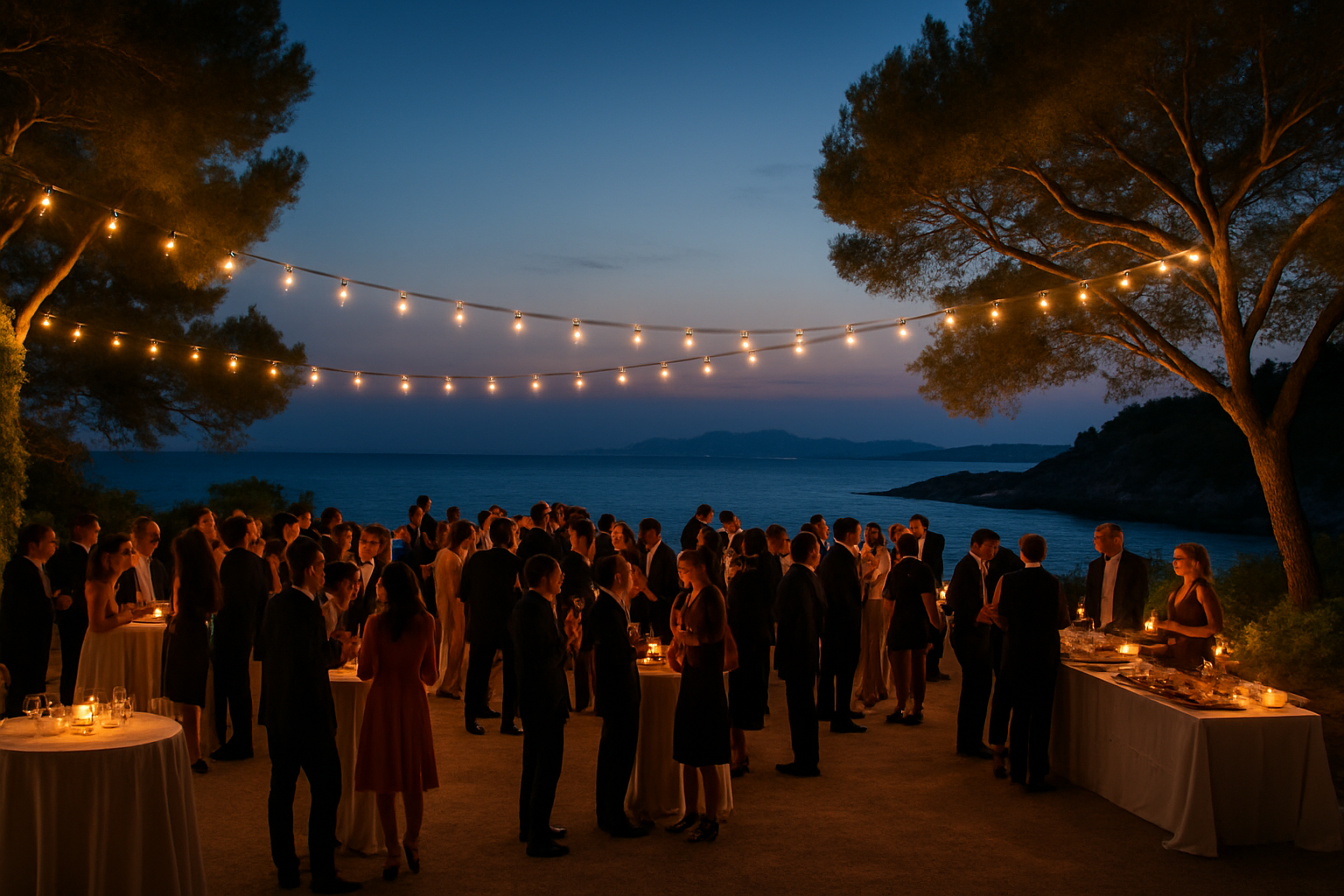 Soirée d'entreprise sur une île privatisée près de Marseille