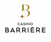 Logo du Casino Barrière avec un B doré et le texte en noir