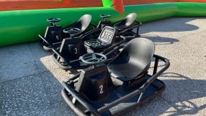 Crazy Cart de drift en action — animation Drift Kart événementielle Universel Events en PACA